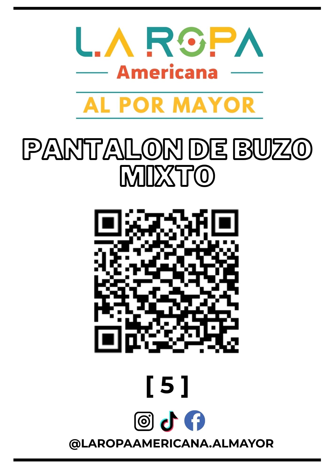 LOTE PANTALON DE BUZO MIXTO 20KG PRIMERA | LA ROPA AMERICANA AL POR MAYOR