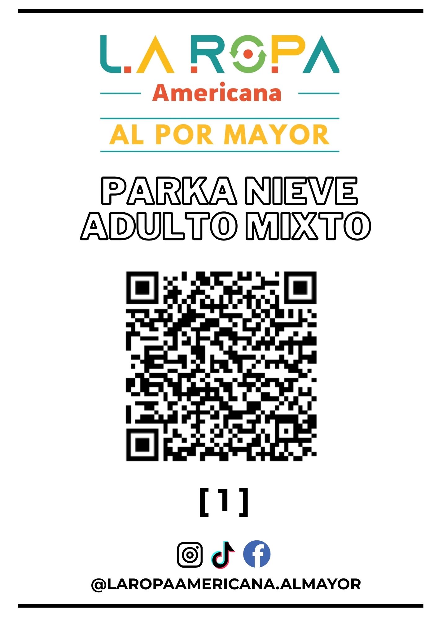 LOTE PARKA DE NIEVE ADULTO MIXTO 20KG PRIMERA (1) | LA ROPA AMERICANA AL POR MAYOR