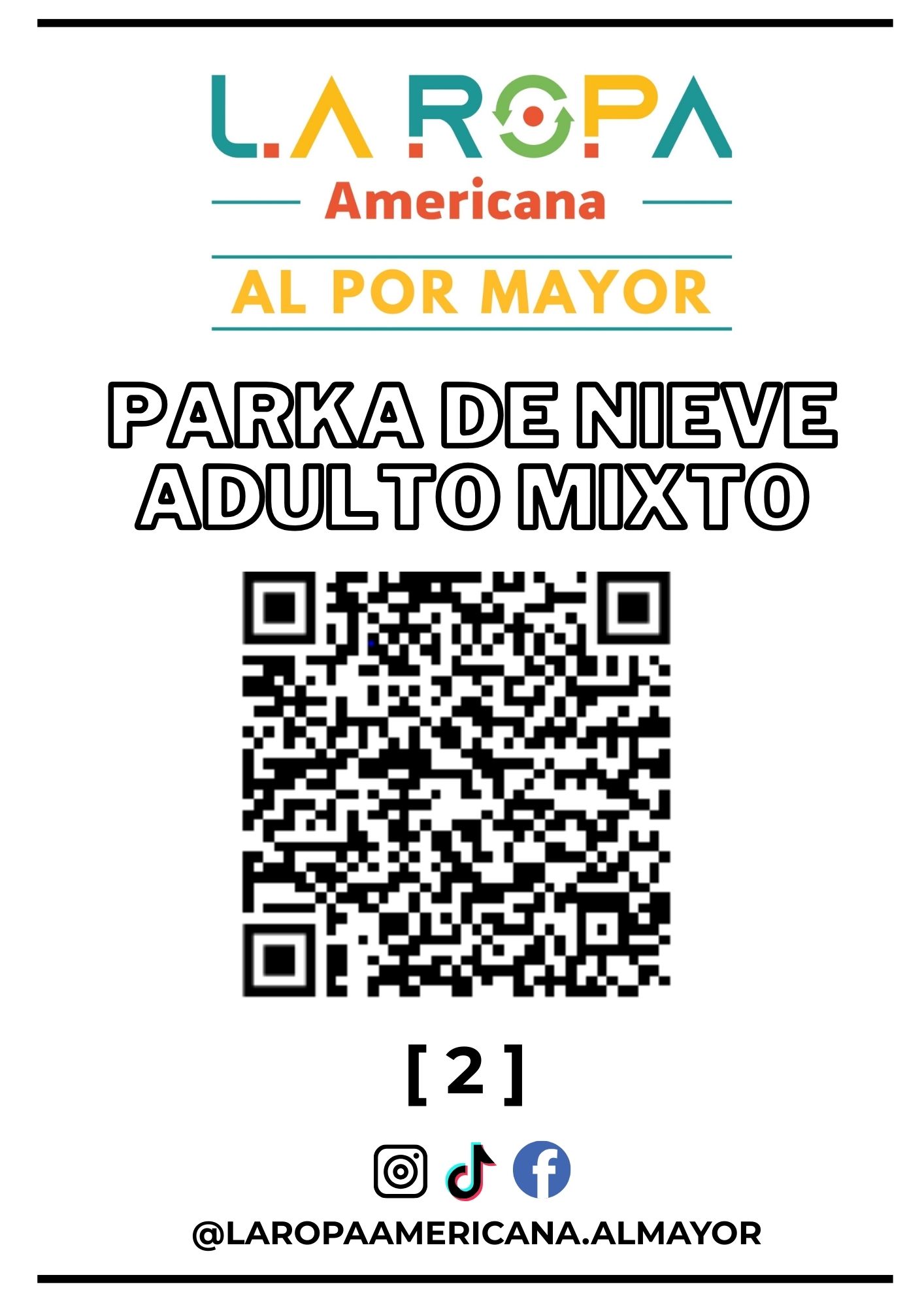 SACO PARKA NIEVE ADULTO MIXTO 20KG PRIMERA (2) | LA ROPA AMERICANA AL POR MAYOR