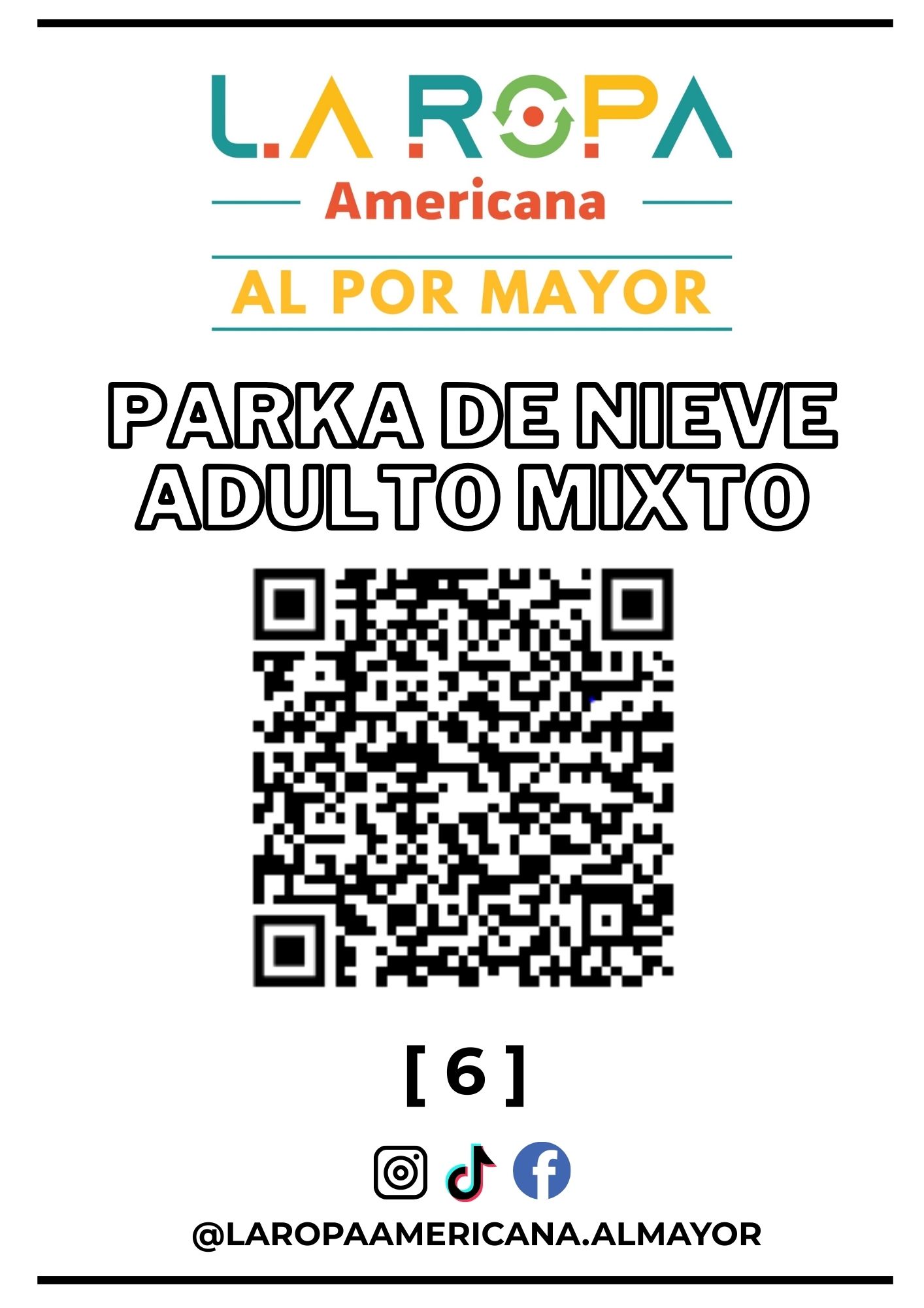 SACO PARKA NIEVE ADULTO MIXTO 20KG PRIMERA (6) | LA ROPA AMERICANA AL POR MAYOR