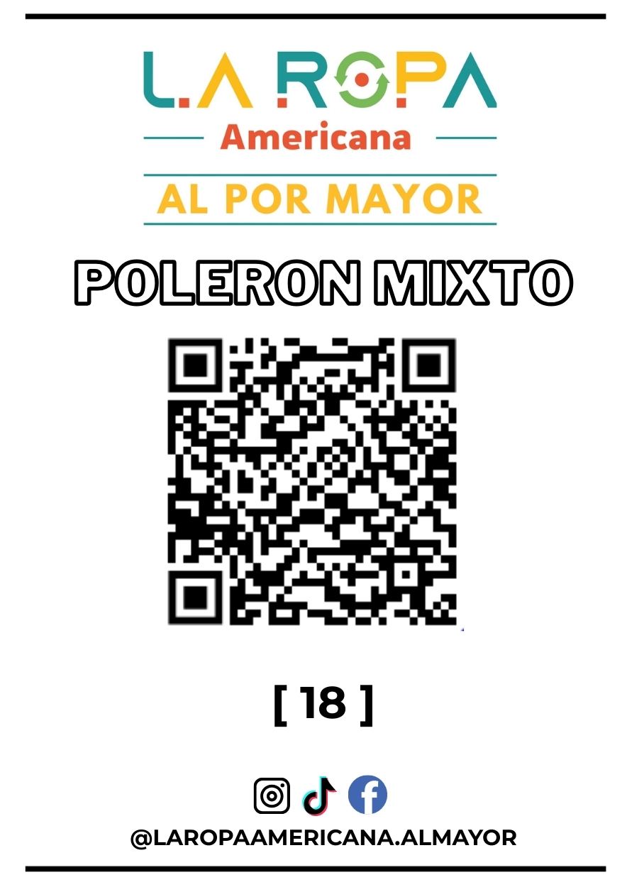 LOTE POLERON MIXTO 20KG PRIMERA (18) | LA ROPA AMERICANA AL POR MAYOR