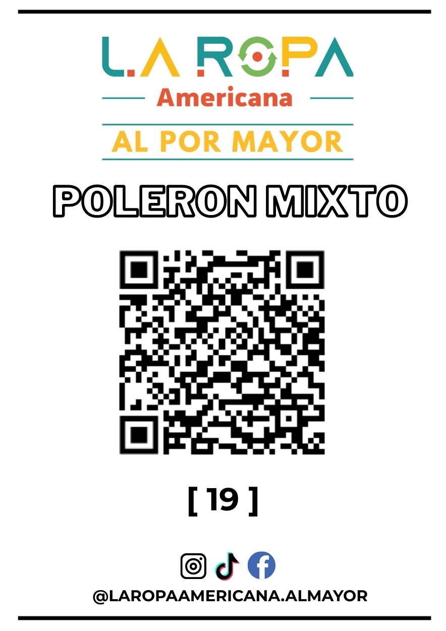 LOTE DE POLERON MIXTO 20KG PRIMERA (19) | LA ROPA AMERICANA AL POR MAYOR