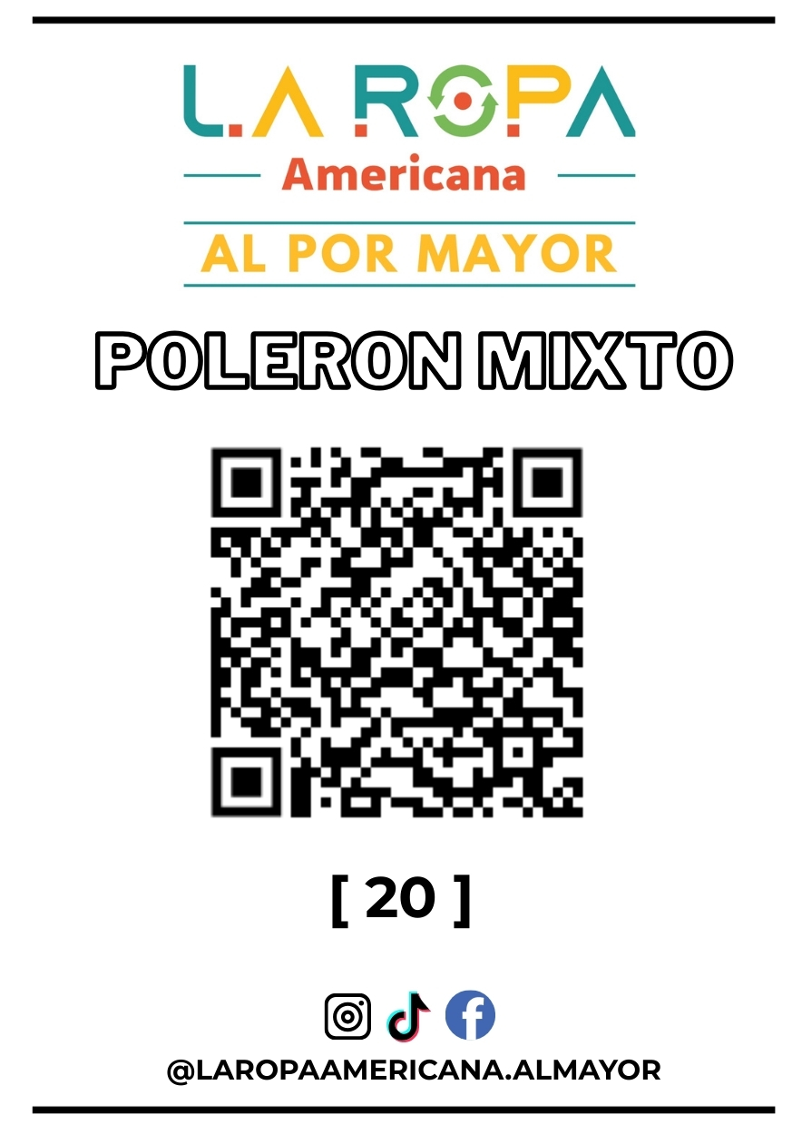 LOTE DE POLERON MIXTO 20KG PRIMERA (20) | LA ROPA AMERICANA AL POR MAYOR