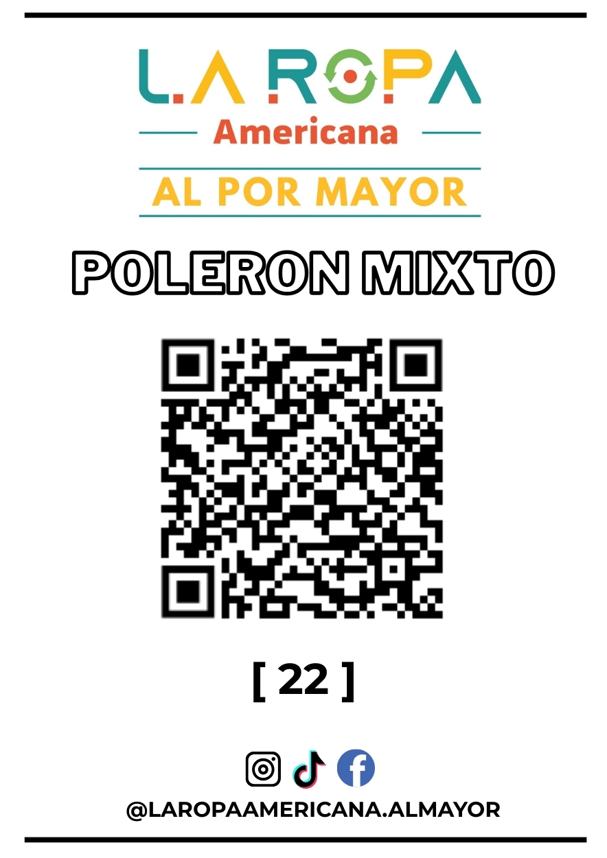 LOTE DE POLERON MIXTO 20KG PRIMERA (22) | LA ROPA AMERICANA AL POR MAYOR