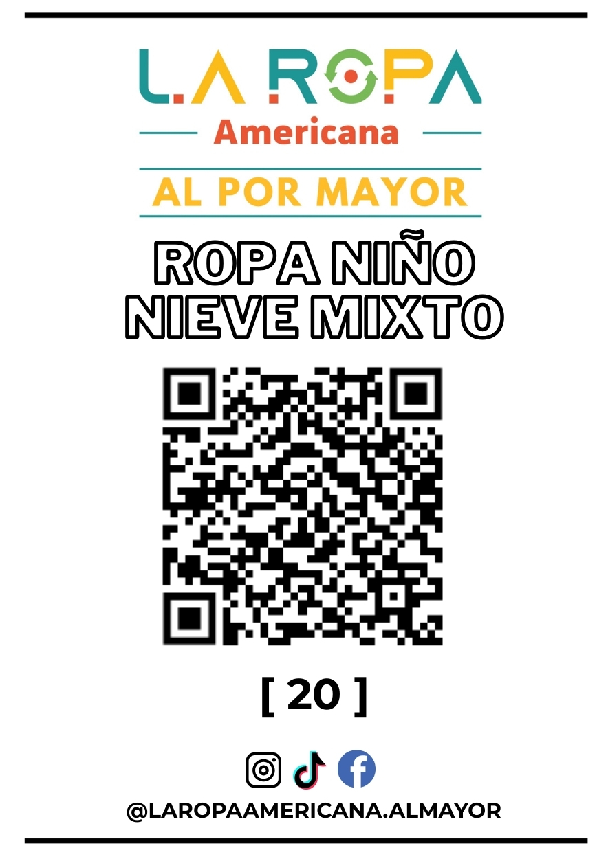 LOTE ROPA DE NIEVE NIÑO MIXTO 20KG PRIMERA (21) | LA ROPA AMERICANA AL POR MAYOR