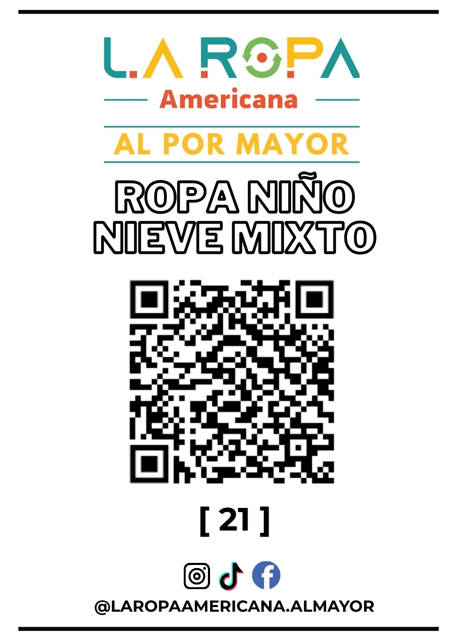 LOTE ROPA DE NIEVE NIÑO MIXTO 20KG PRIMERA (21) | LA ROPA AMERICANA AL POR MAYOR