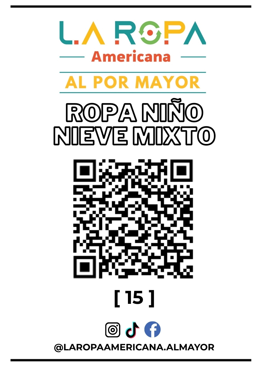 LOTE ROPA DE NIEVE NIÑO MIXTO 20KG PRIMERA (21) | LA ROPA AMERICANA AL POR MAYOR