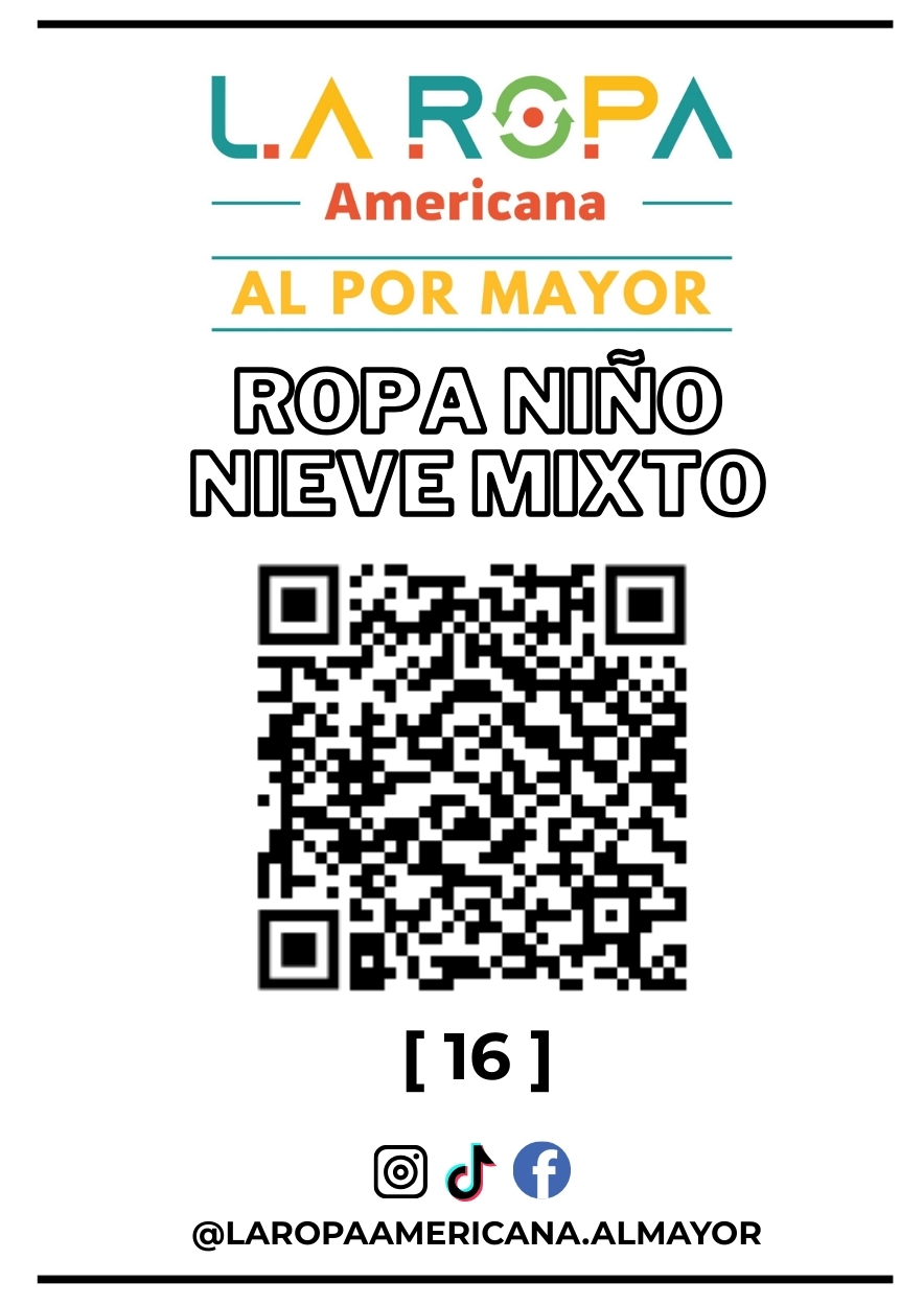 LOTE ROPA DE NIEVE NIÑO MIXTO 20KG PRIMERA (21) | LA ROPA AMERICANA AL POR MAYOR
