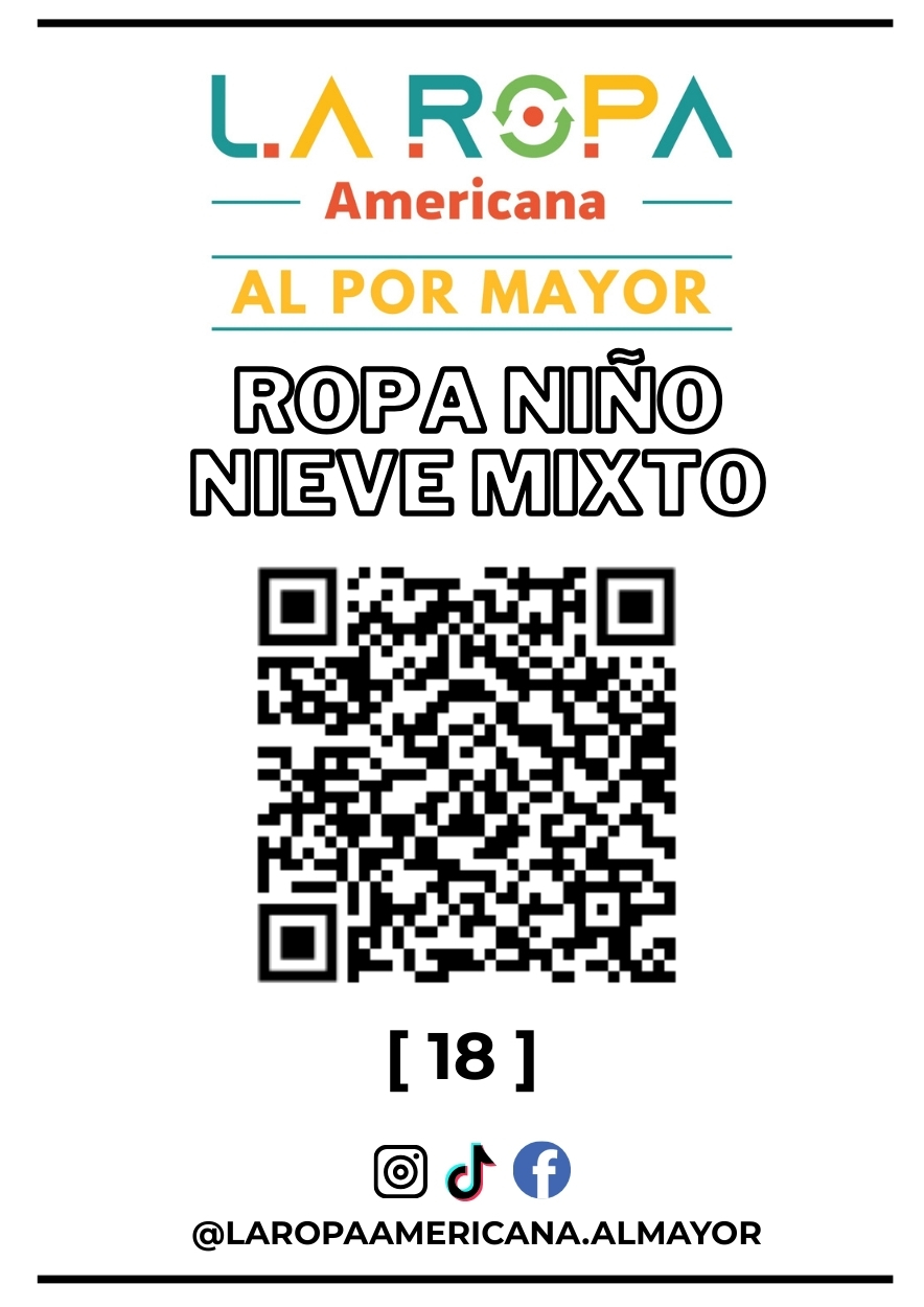 LOTE ROPA DE NIEVE NIÑO MIXTO 20KG PRIMERA (21) | LA ROPA AMERICANA AL POR MAYOR