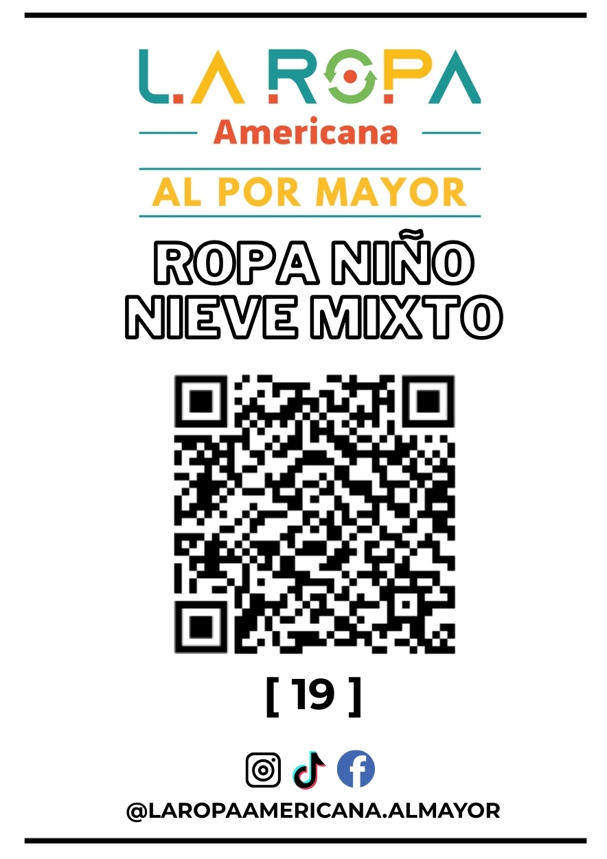 LOTE ROPA DE NIEVE NIÑO MIXTO 20KG PRIMERA (21) | LA ROPA AMERICANA AL POR MAYOR