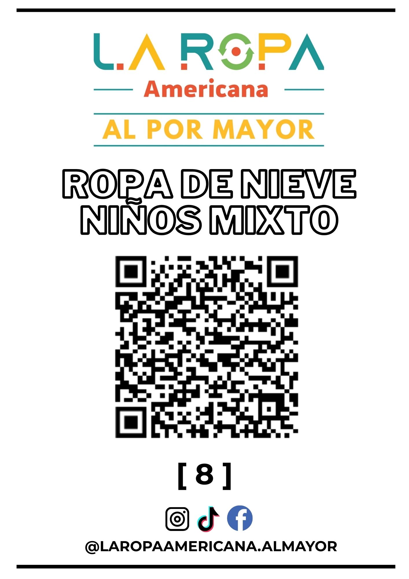 SACO ROPA DE NIEVE NIÑO MIXTO 20KG PRIMERA (8) | LA ROPA AMERICANA AL POR MAYOR