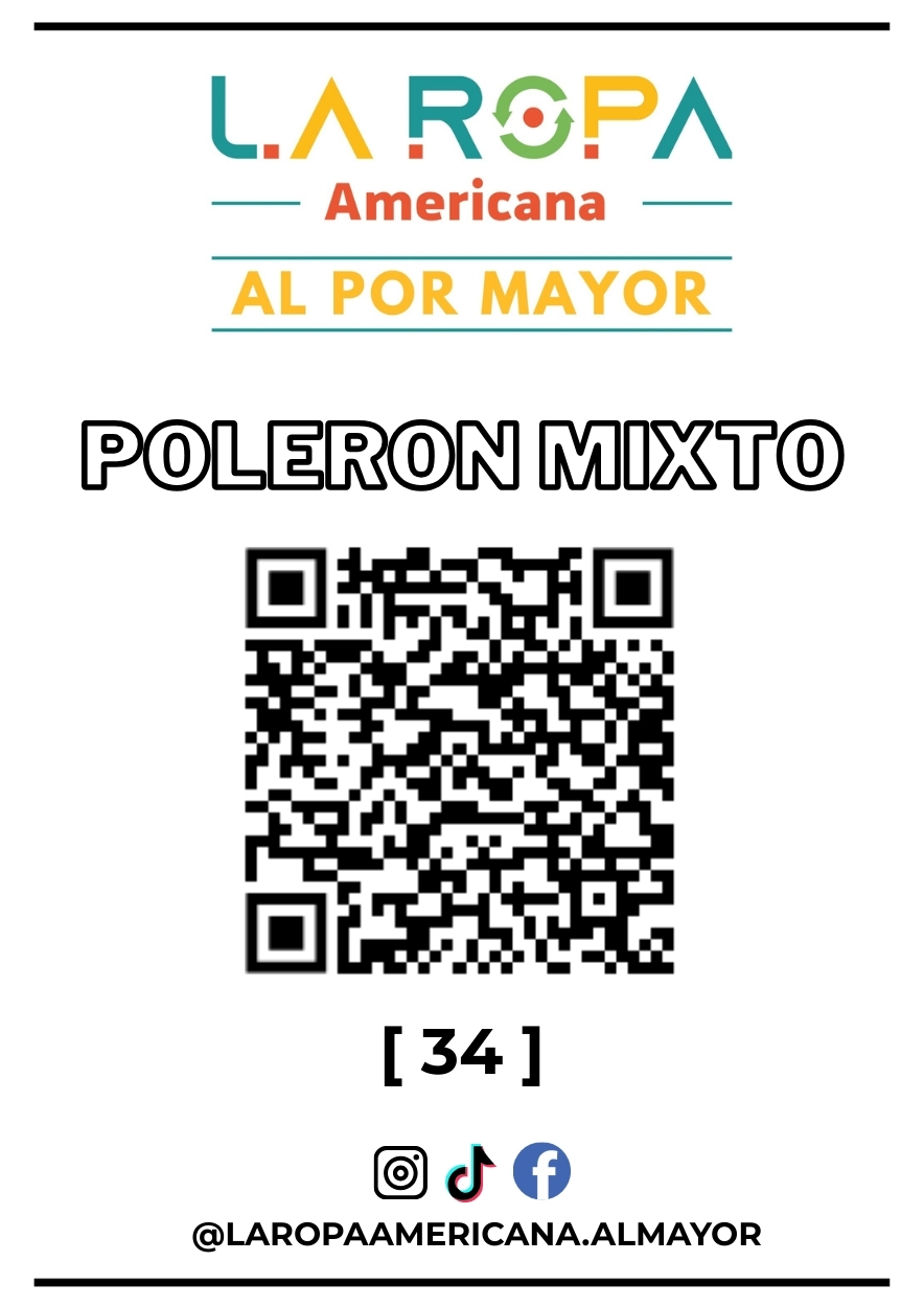 LOTE POLERON MIXTO 20KG PRIMERA (34) | LA ROPA AMERICANA AL POR MAYOR