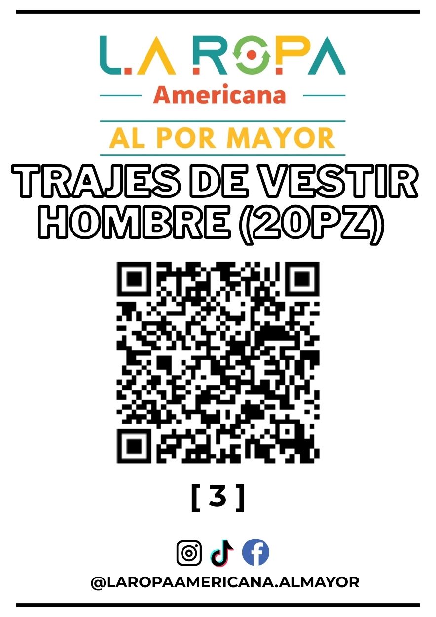 LOTE TRAJES DE VESTIR HOMBRE (20PZ) PRIMERA (3) | LA ROPA AMERICANA AL POR MAYOR