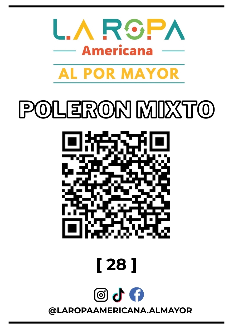 LOTE POLERON MIXTO 20KG PRIMERA (28) | LA ROPA AMERICANA AL POR MAYOR