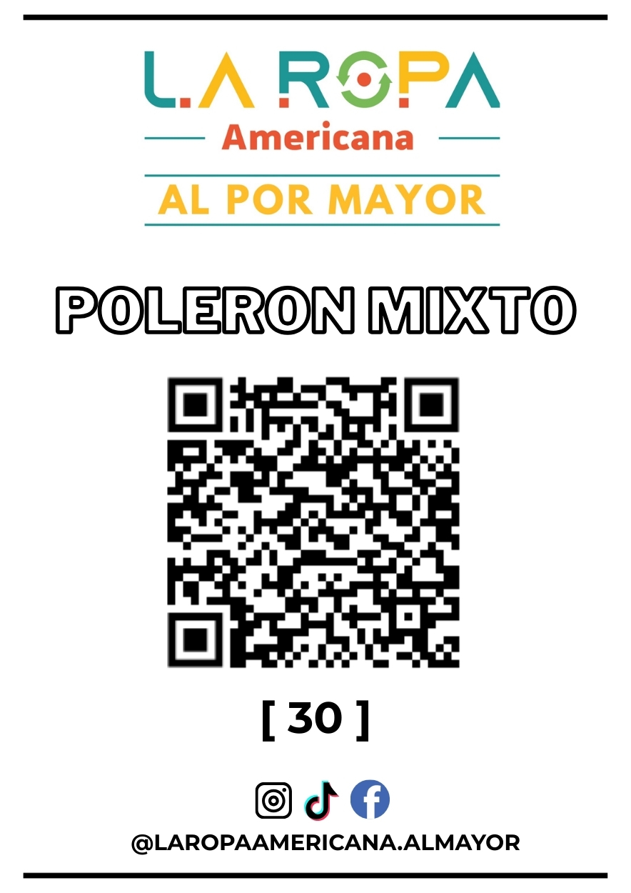 LOTE POLERON MIXTO 20KG PRIMERA (30) | LA ROPA AMERICANA AL POR MAYOR