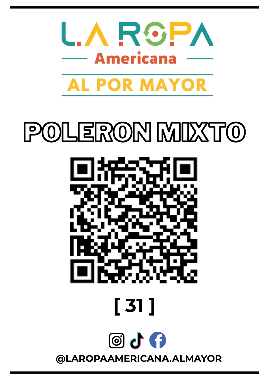 LOTE POLERON MIXTO 20KG PRIMERA (31) | LA ROPA AMERICANA AL POR MAYOR