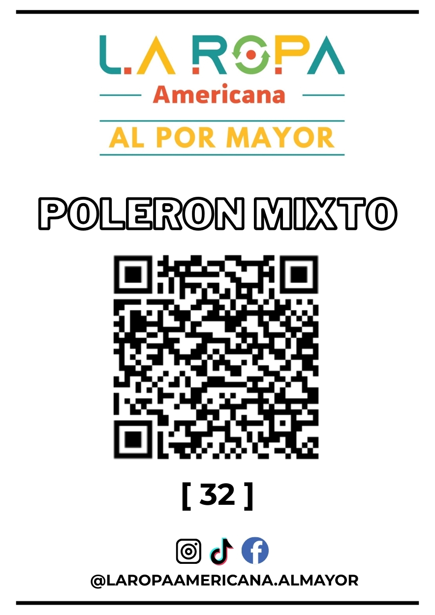 LOTE POLERON MIXTO 20KG PRIMERA (32) | LA ROPA AMERICANA AL POR MAYOR