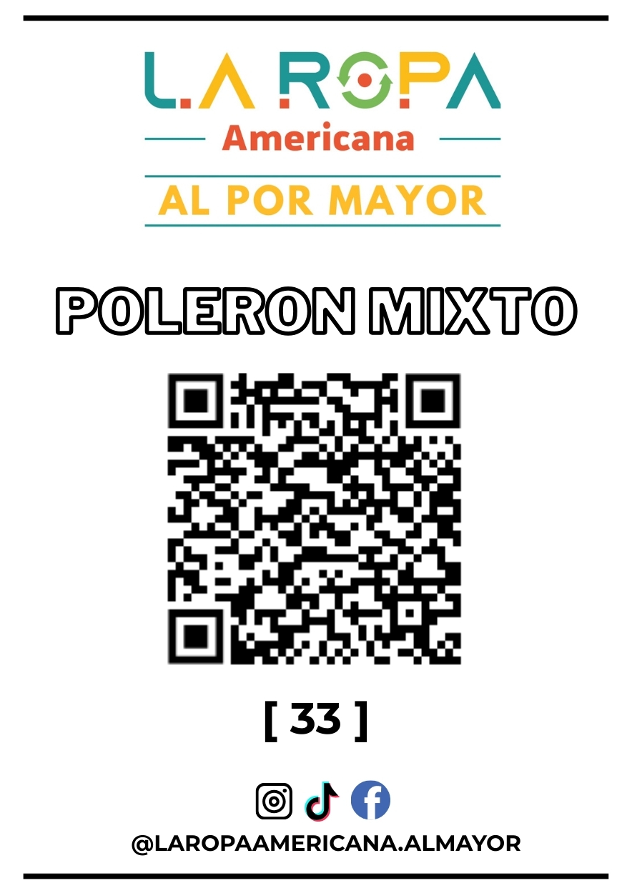 LOTE POLERON MIXTO 20KG PRIMERA (33) | LA ROPA AMERICANA AL POR MAYOR