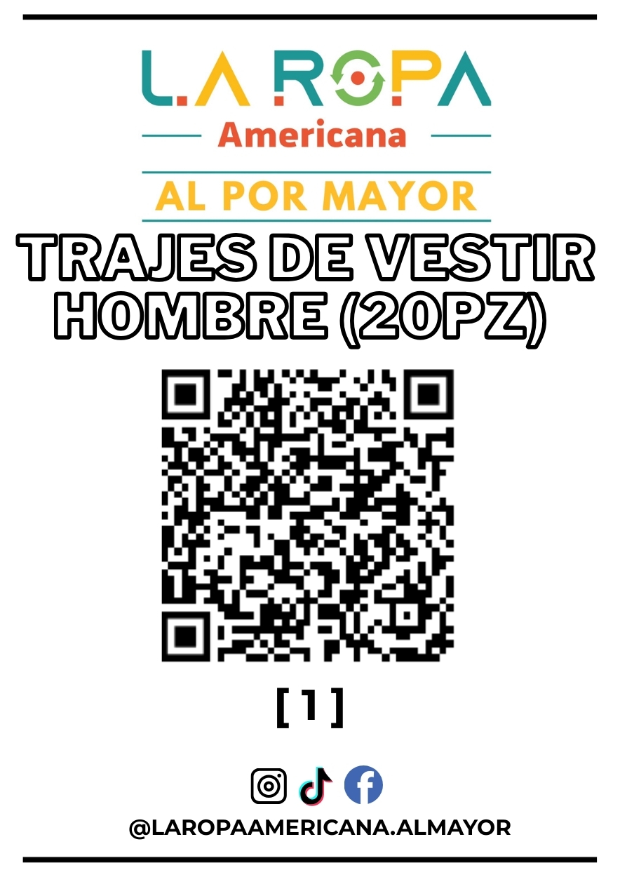 LOTE TRAJES DE VESTIR HOMBRE (20PZ) PRIMERA (1) | LA ROPA AMERICANA AL POR MAYOR